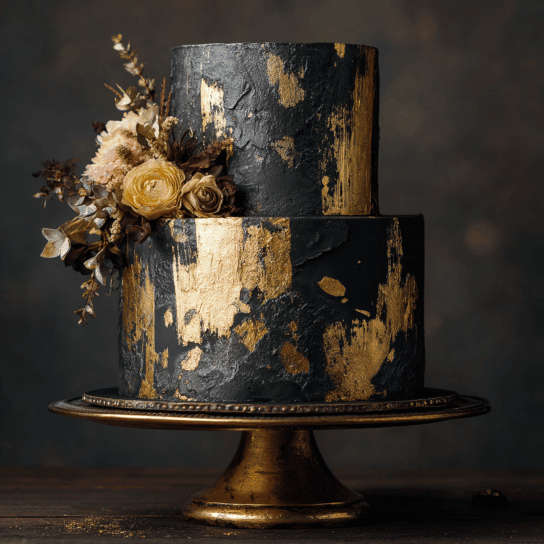 Luxury Black and Gold Cake