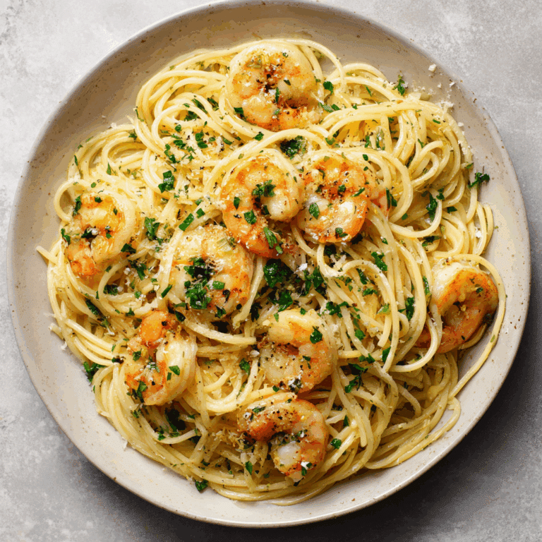 Garlic Butter Shrimp Pasta