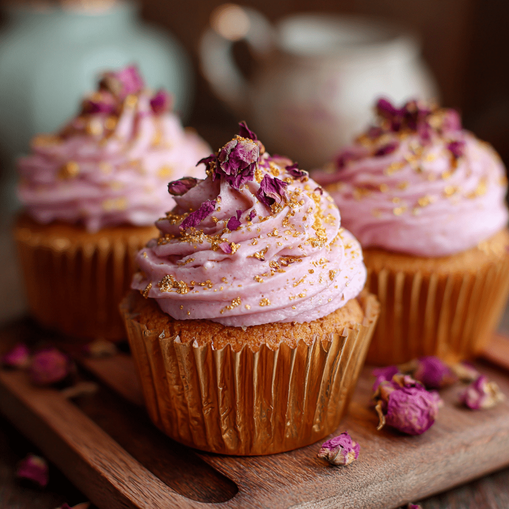 Magical Rosewater Cupcakes