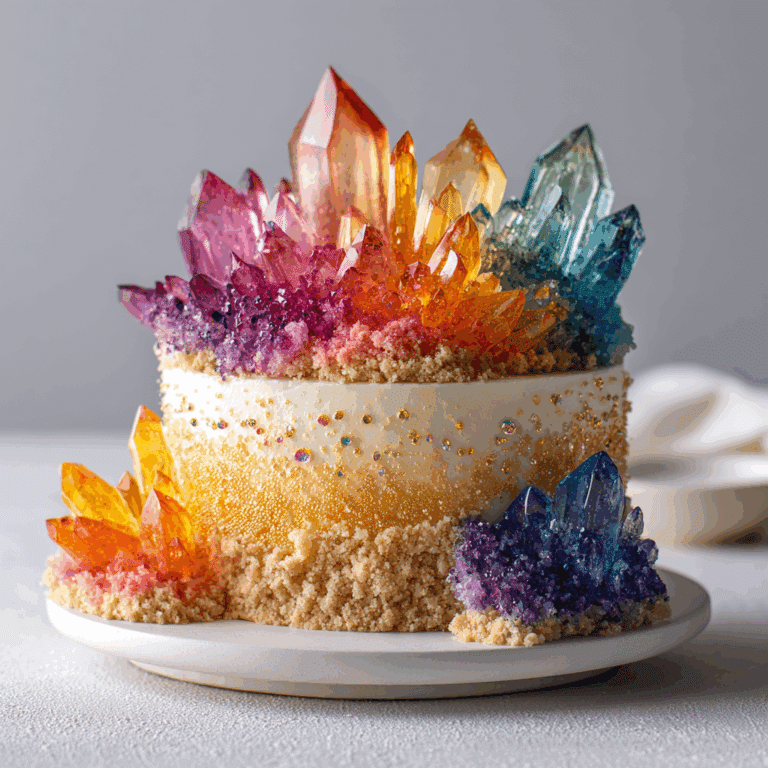 Crystal Candy Geode Cake