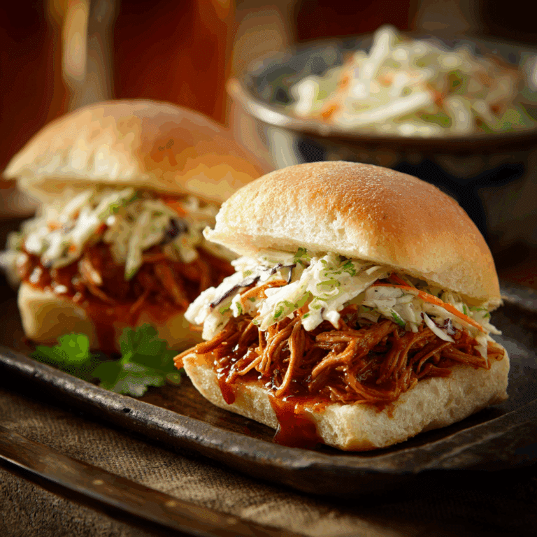 BBQ Pulled Chicken Sandwiches