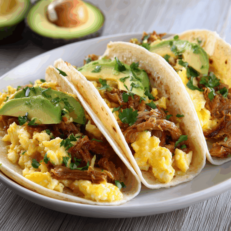 Carnitas Breakfast Tacos