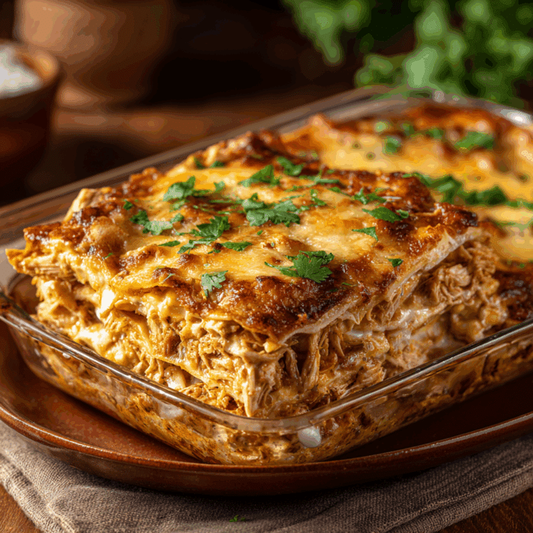 Crock Pot Chicken Enchiladas Casserole
