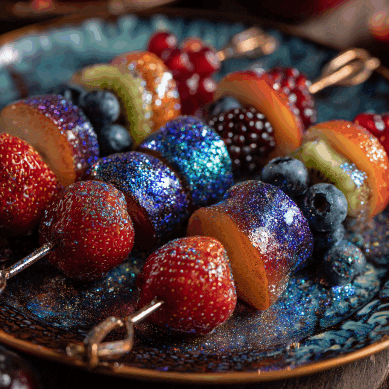 Glitter Fruit Kabobs