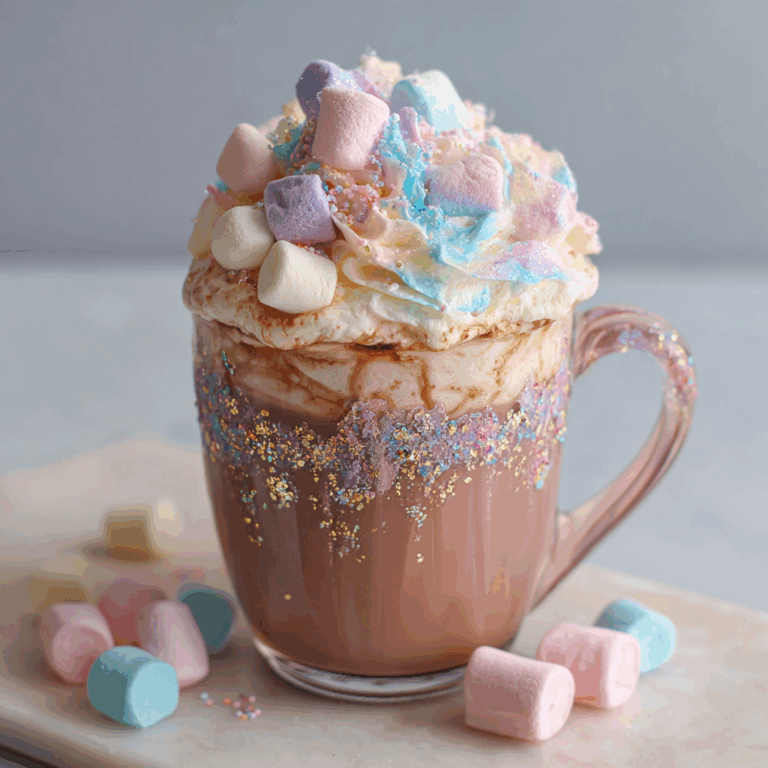 Pastel Cotton Candy Hot Chocolate