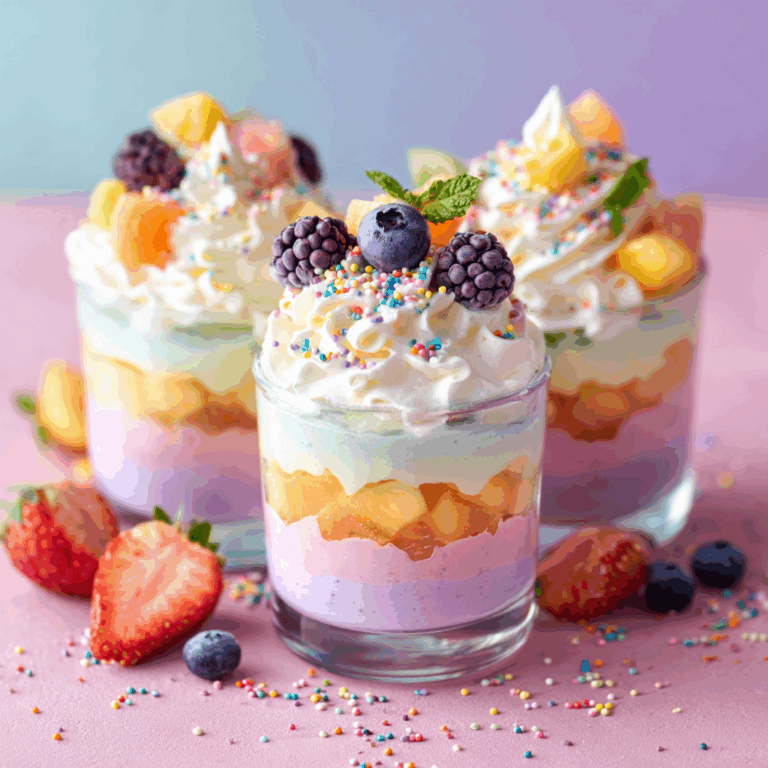 Sparkling Rainbow Parfait