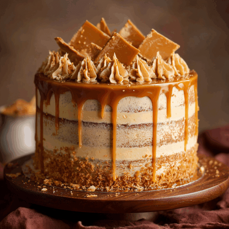 Caramel Drizzle Birthday Cake