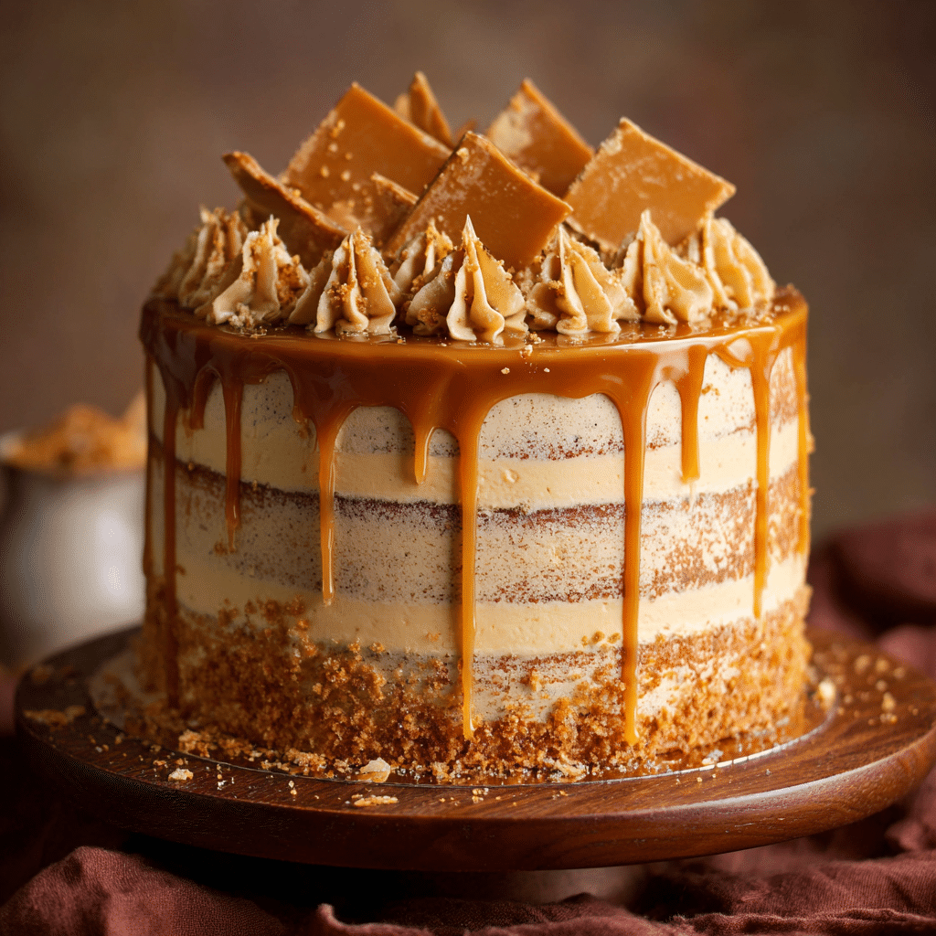 Caramel Drizzle Birthday Cake