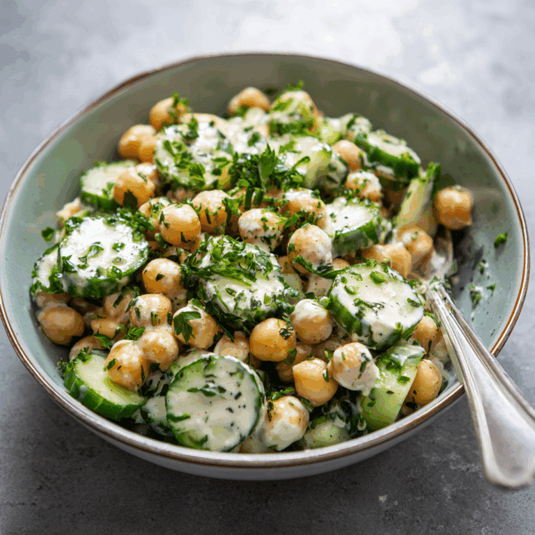 Chickpea Cucumber Salad