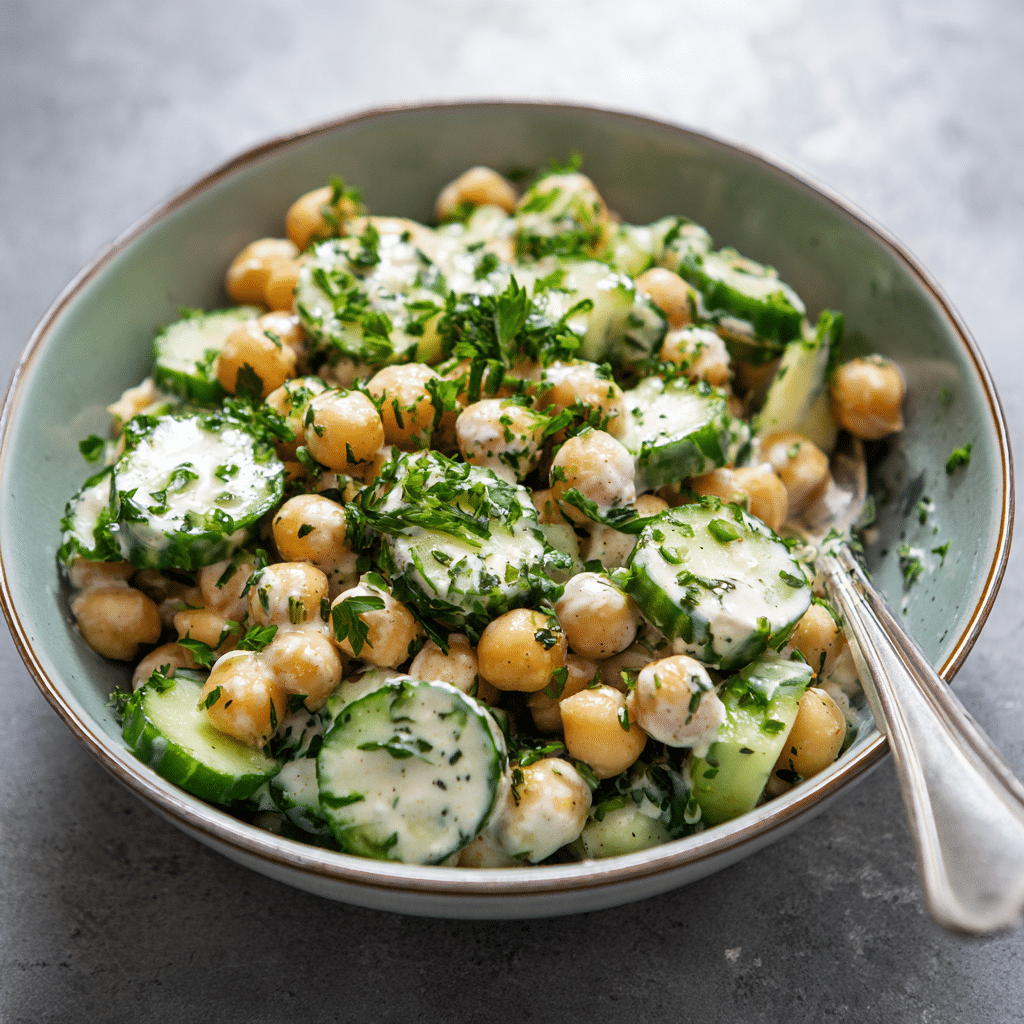 Chickpea Cucumber Salad