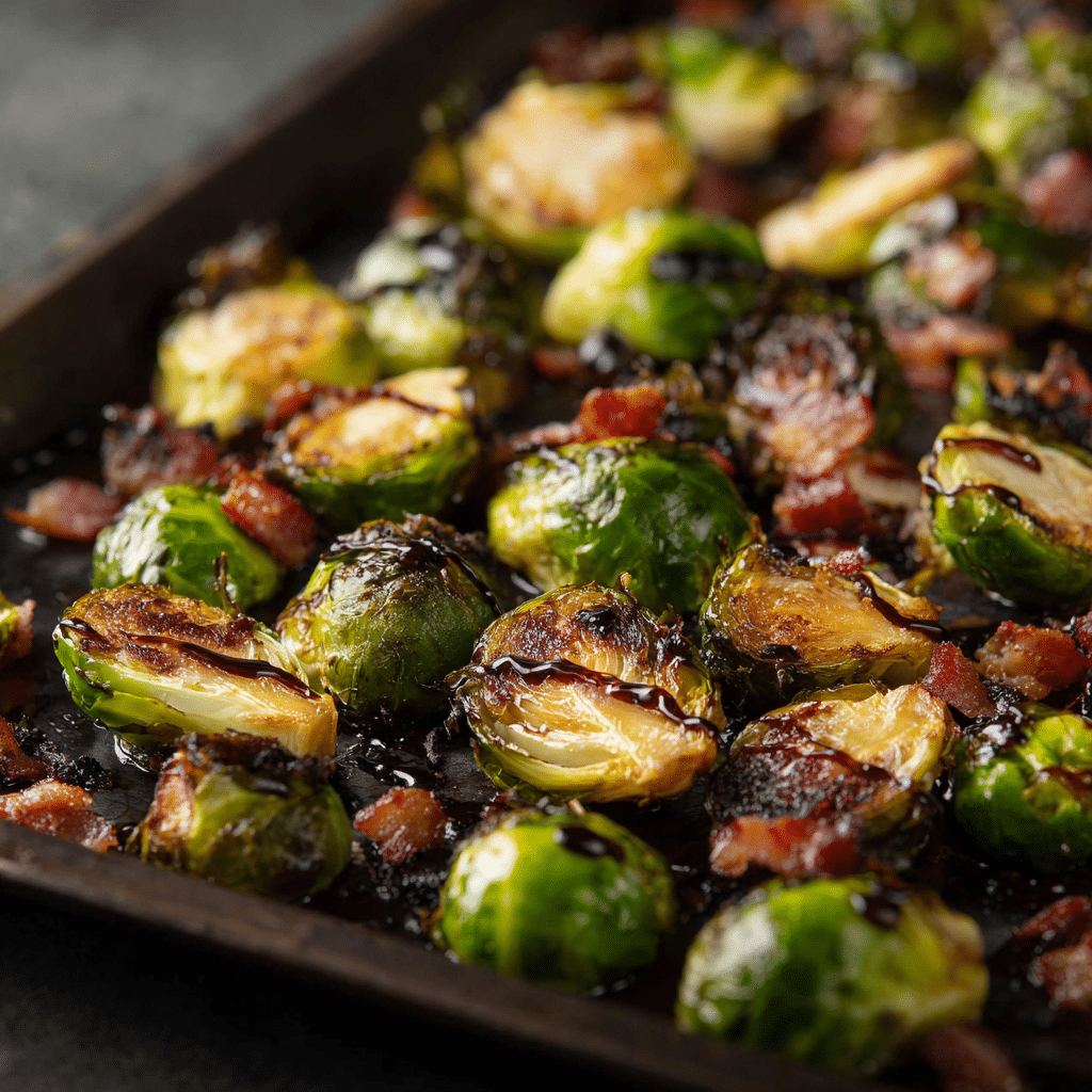 Roasted Brussels Sprouts with Bacon