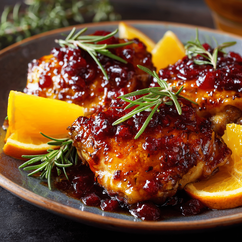 Cranberry Orange Glazed Chicken