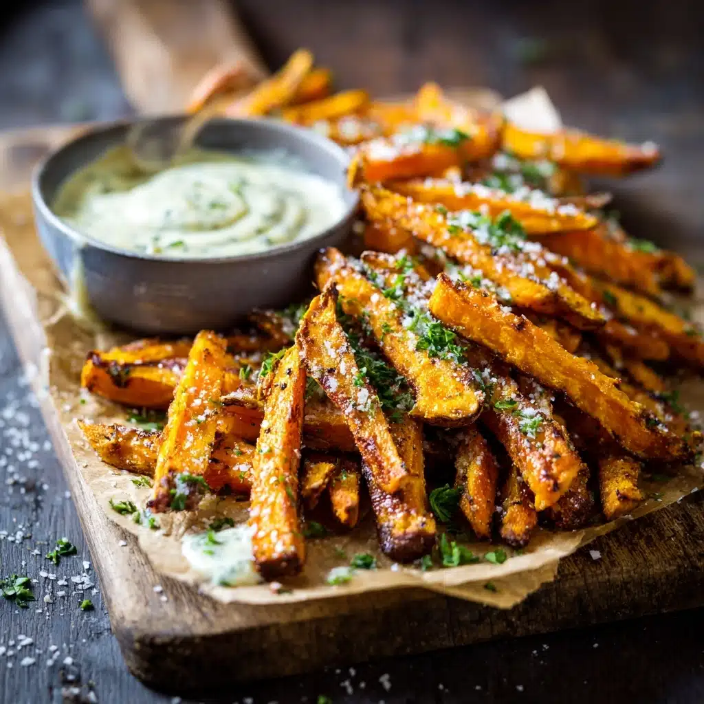 Sweet Potato Fries with Garlic Aioli Recipe - Recipe Image