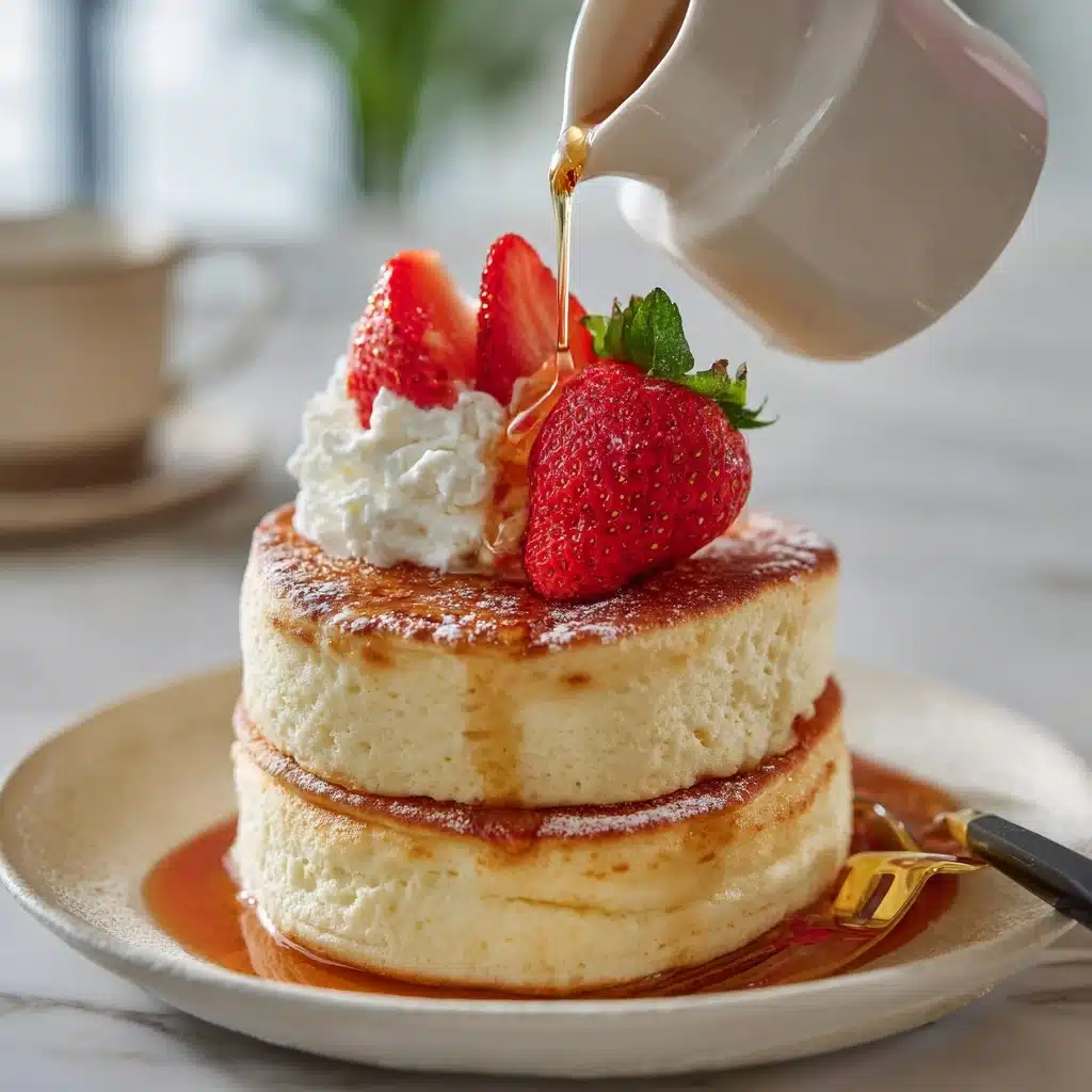 Fluffy Japanese Soufflé Pancakes Recipe - Recipe Image