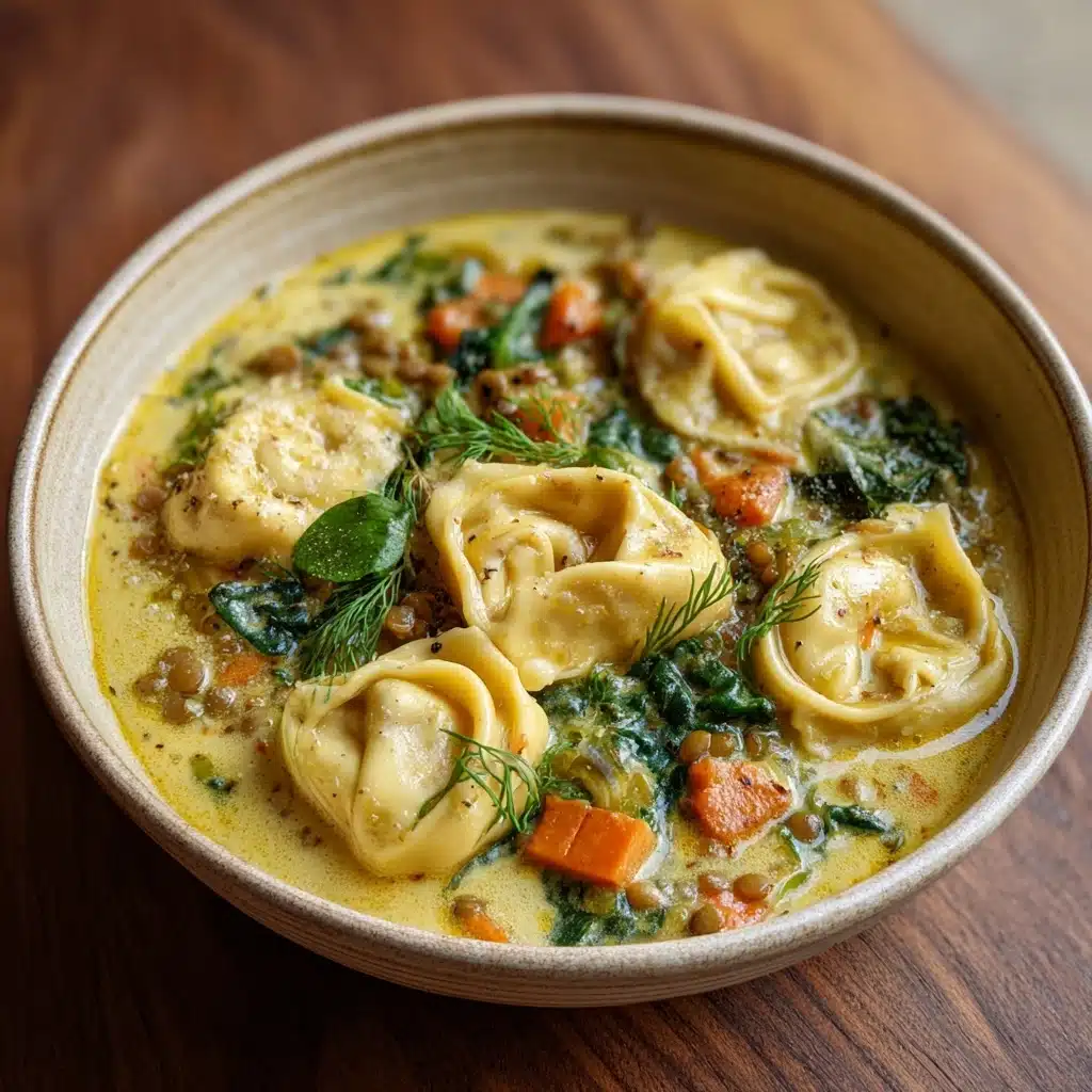 Dill and Lentil Tortellini Soup Recipe - Recipe Image