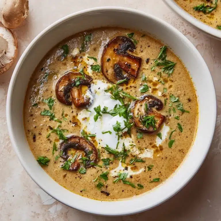 Rich and Creamy Hungarian Mushroom Soup Recipe