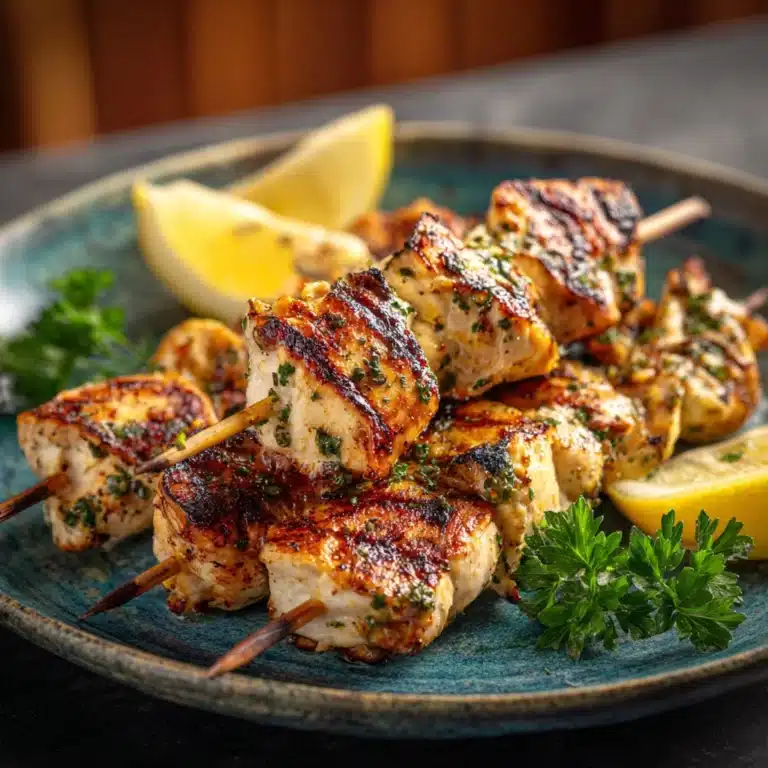 Grilled Chicken & Veggie Skewers Recipe