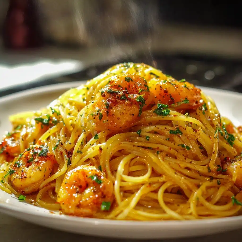 Garlic Butter Shrimp Pasta Recipe - Recipe Image