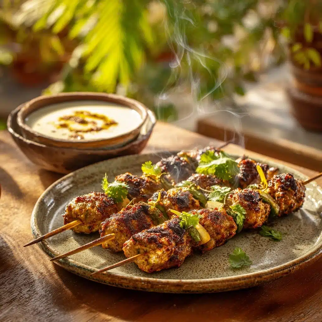 Bihari Kebab with Spiced Yogurt Recipe - Recipe Image