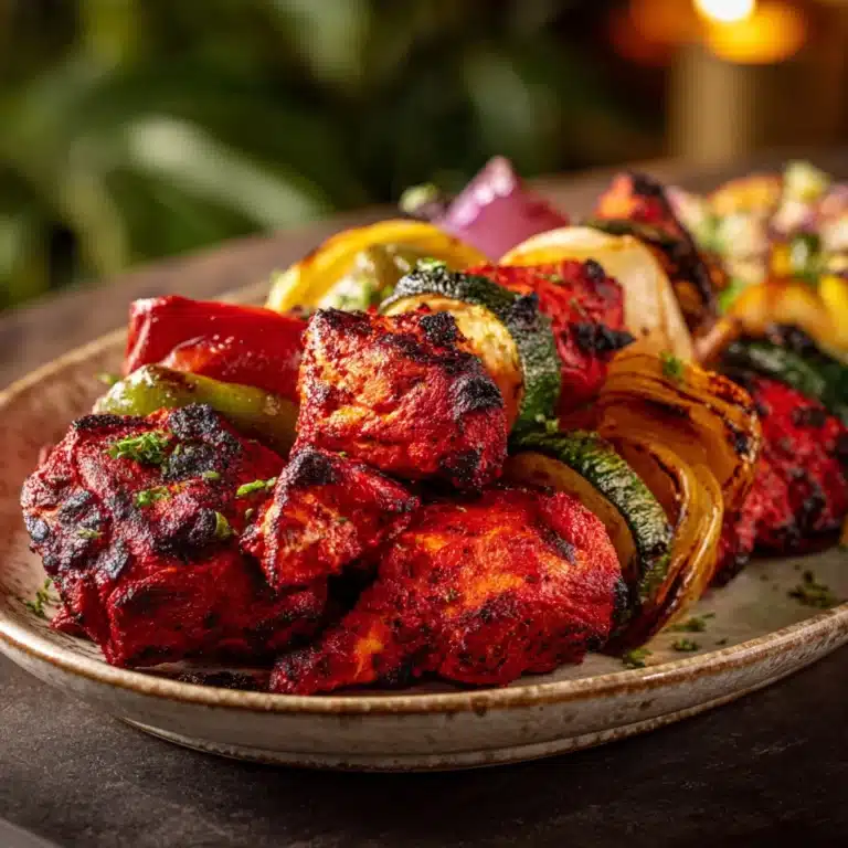 Tandoori Kebab with Charred Vegetables Recipe
