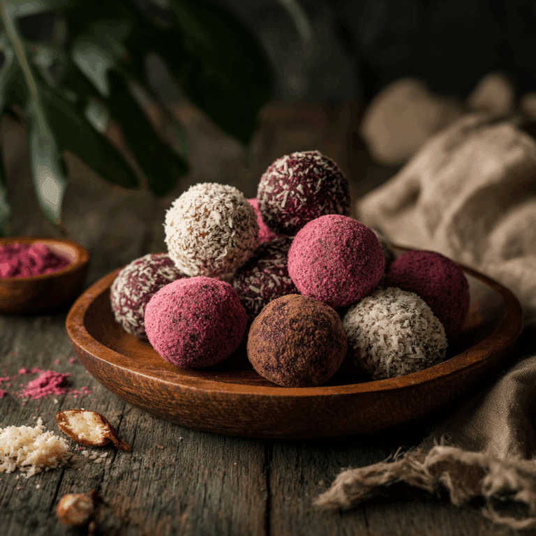Coconut Flour Bliss Balls (vegan & grain-free) Recipe