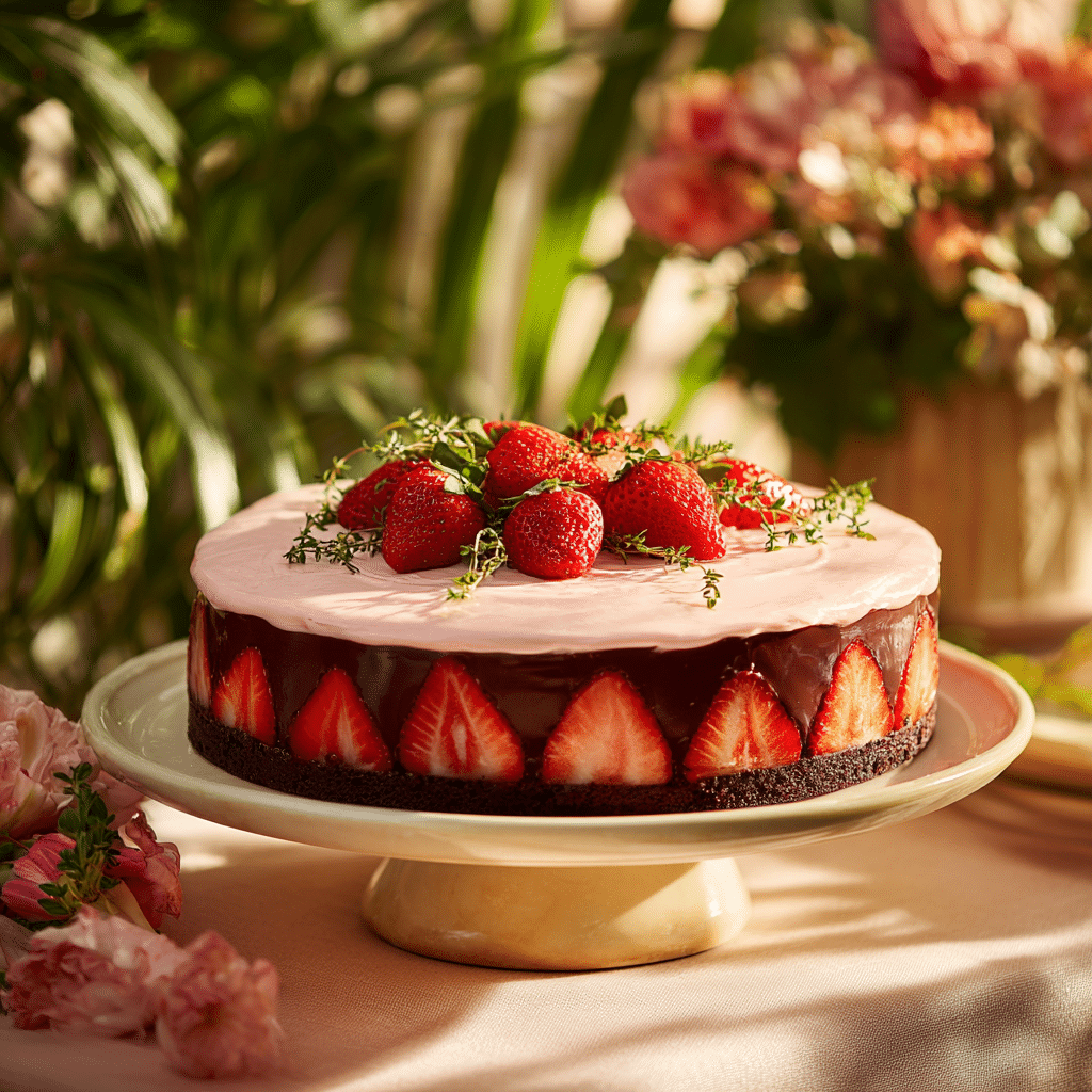 Strawberry Chocolate Torte (vegan & gluten-free) Recipe - Recipe Image
