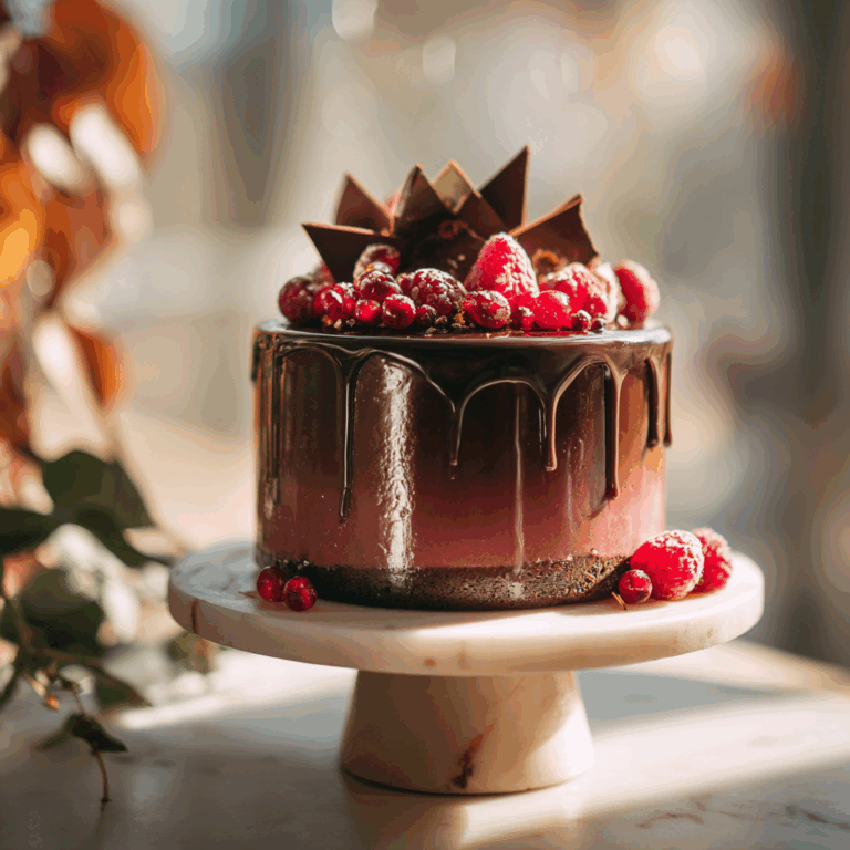 Chocolate Raspberry Bavarois (vegan & grain-free) Recipe