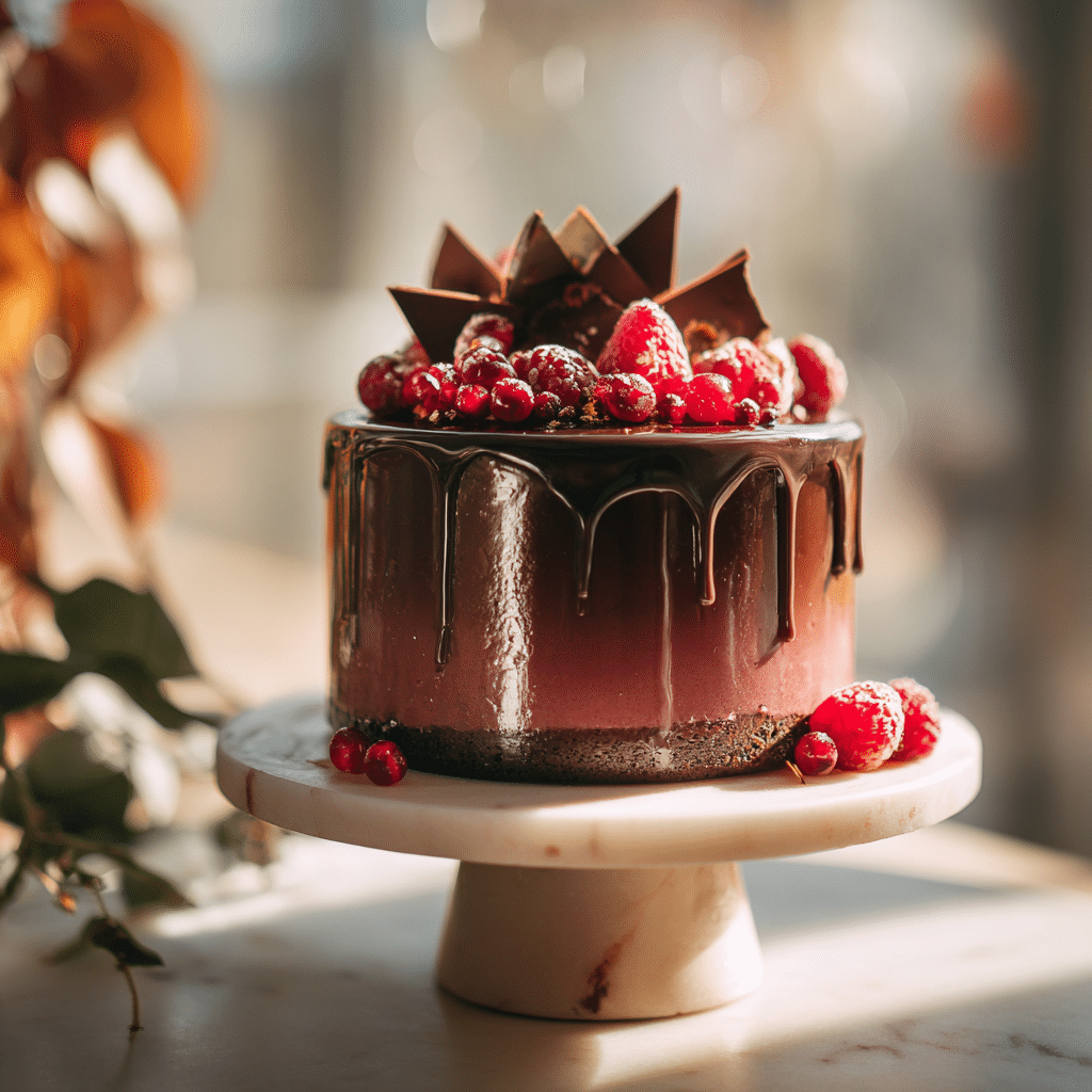 Chocolate Raspberry Bavarois (vegan & grain-free) Recipe