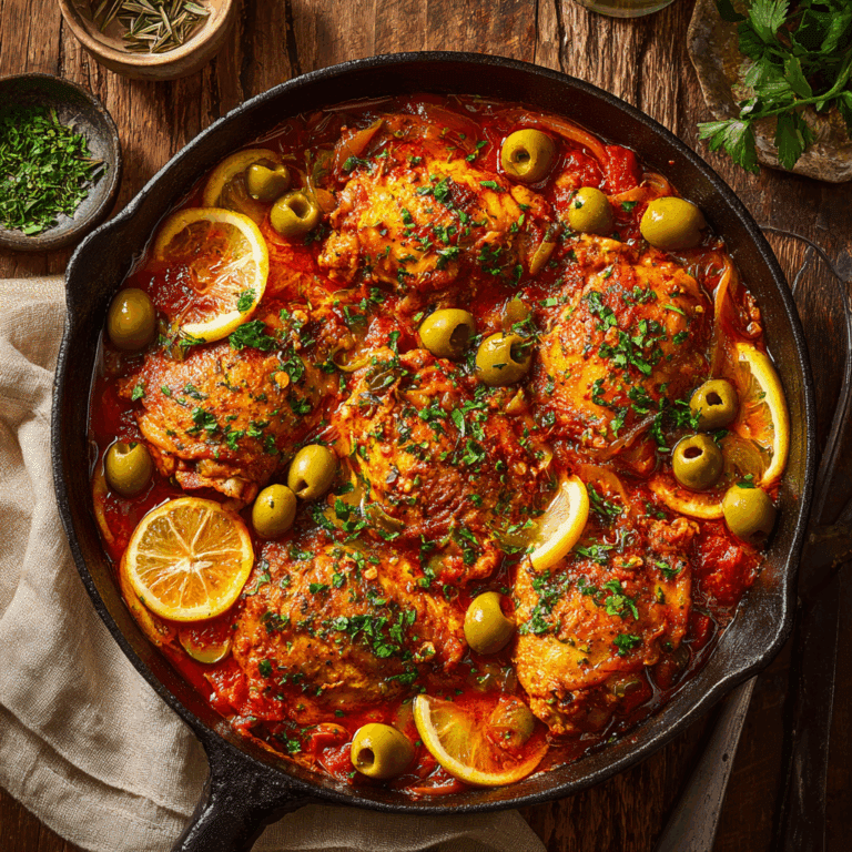 Mediterranean Chicken with Olives Recipe