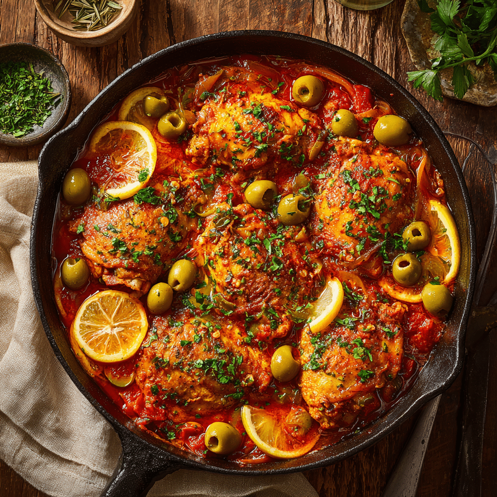 Mediterranean Chicken with Olives Recipe