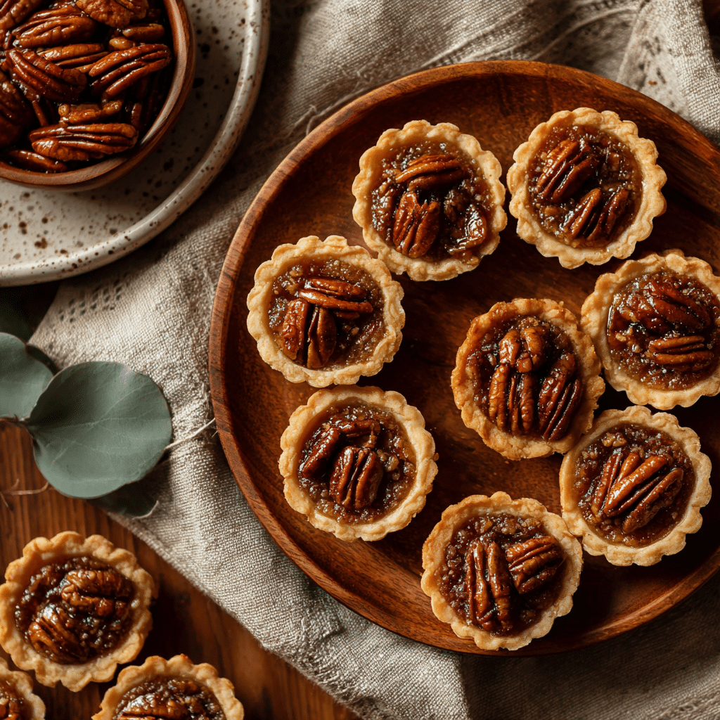 Mini Pecan Pie Tartlets - Recipe Image