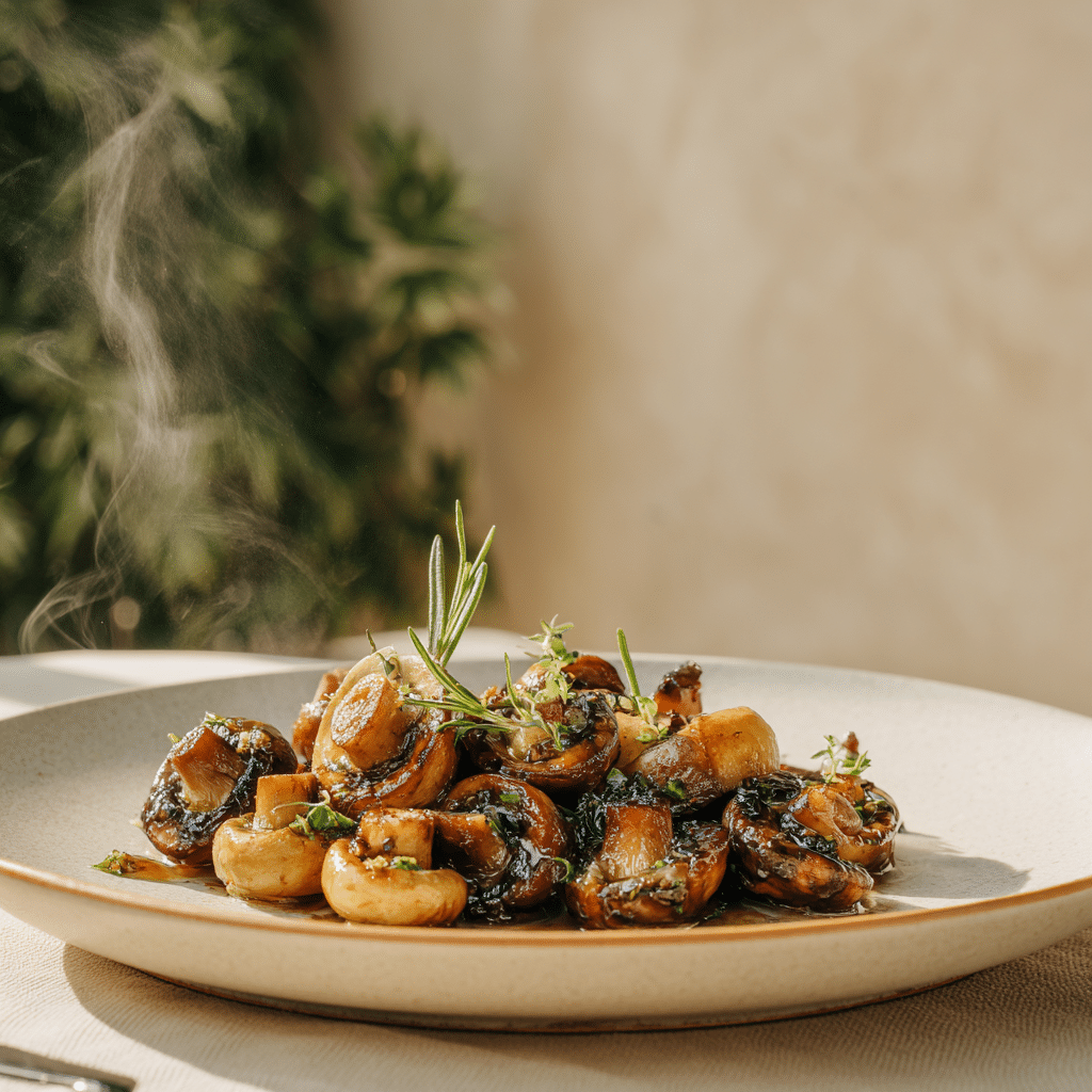 Garlic Butter Mushroom Bites Recipe