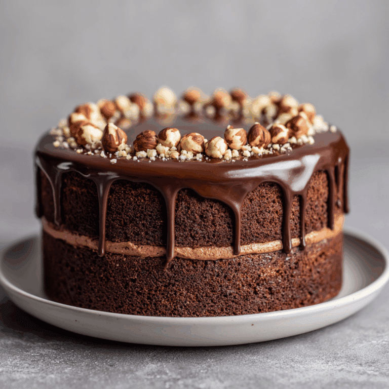 Vegan Chocolate Hazelnut Layer Cake Recipe