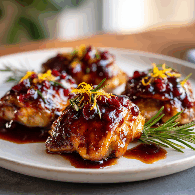 Cranberry Orange Glazed Chicken Recipe