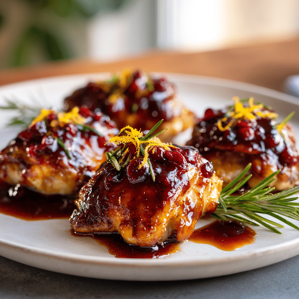 Cranberry Orange Glazed Chicken Recipe