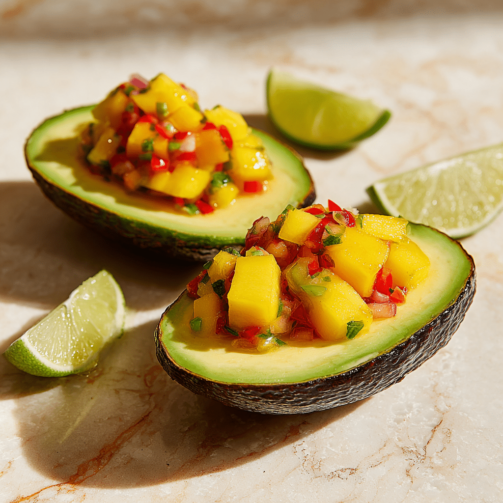Spicy Mango Avocado Cups Recipe - Recipe Image