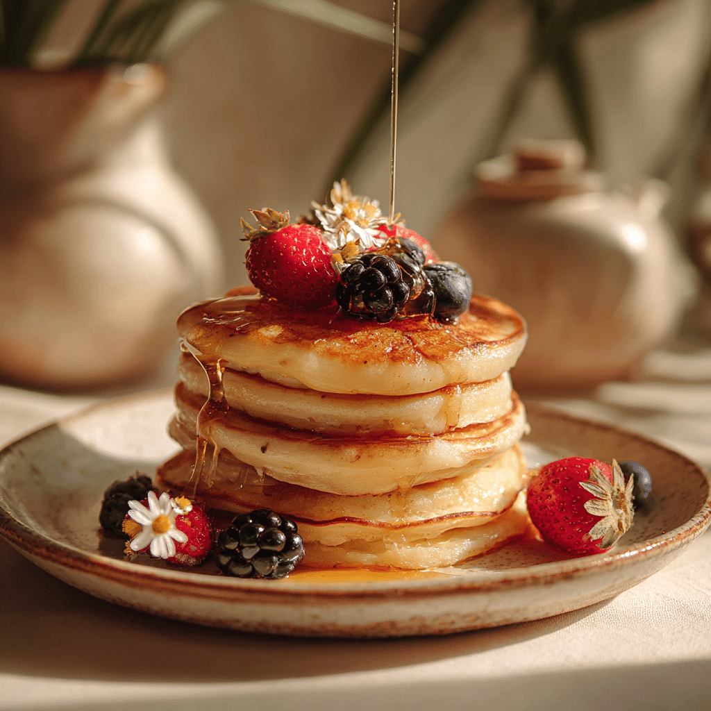 Lemon Ricotta Pancakes Recipe - Recipe Image
