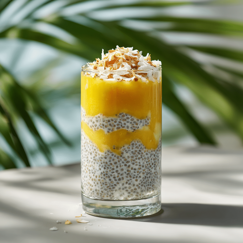 Coconut Mango Chia Parfait Recipe - Recipe Image