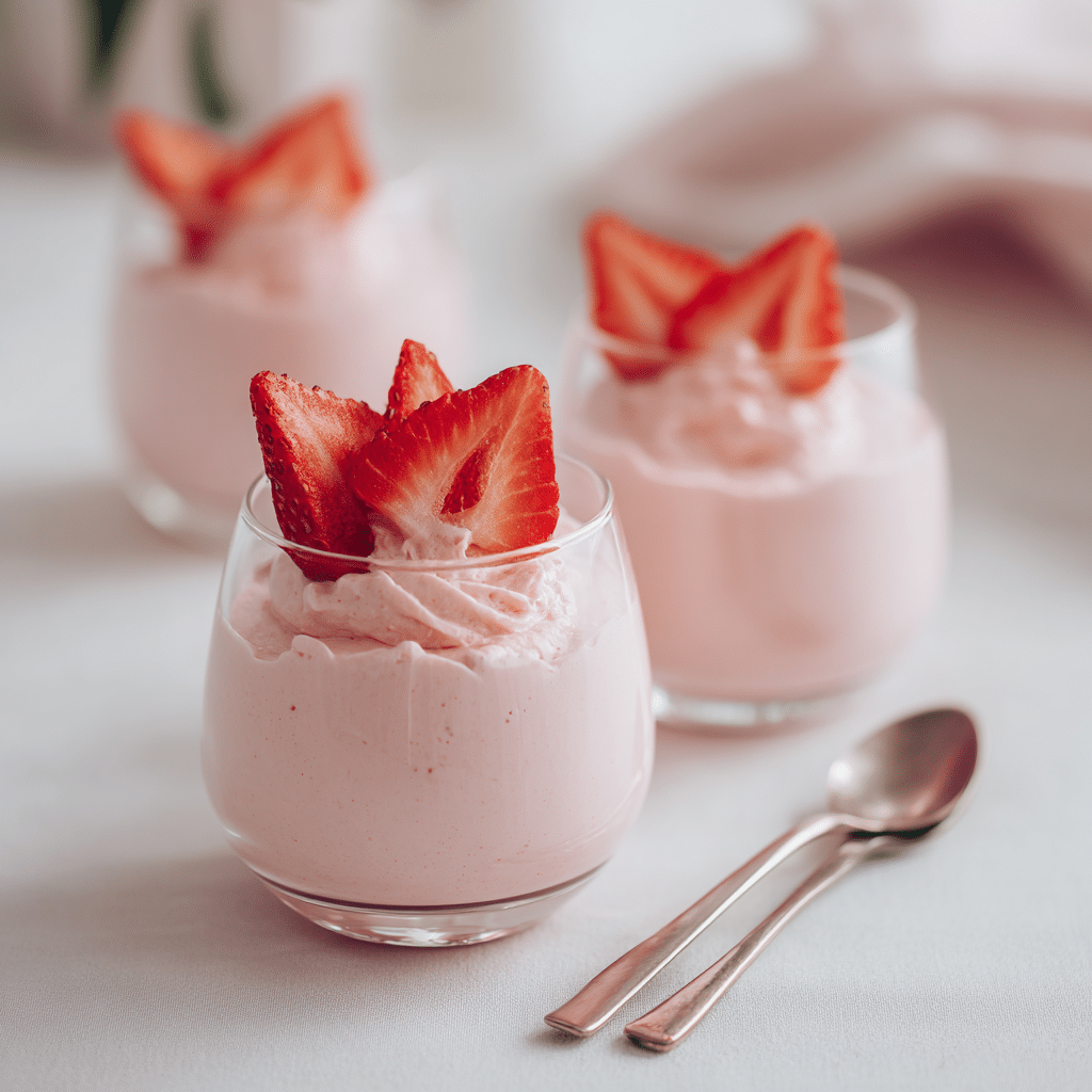 Strawberry Yogurt Mousse Recipe - Recipe Image