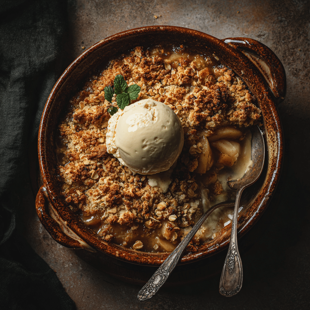 Caramelized Apple Crumble Recipe - Recipe Image