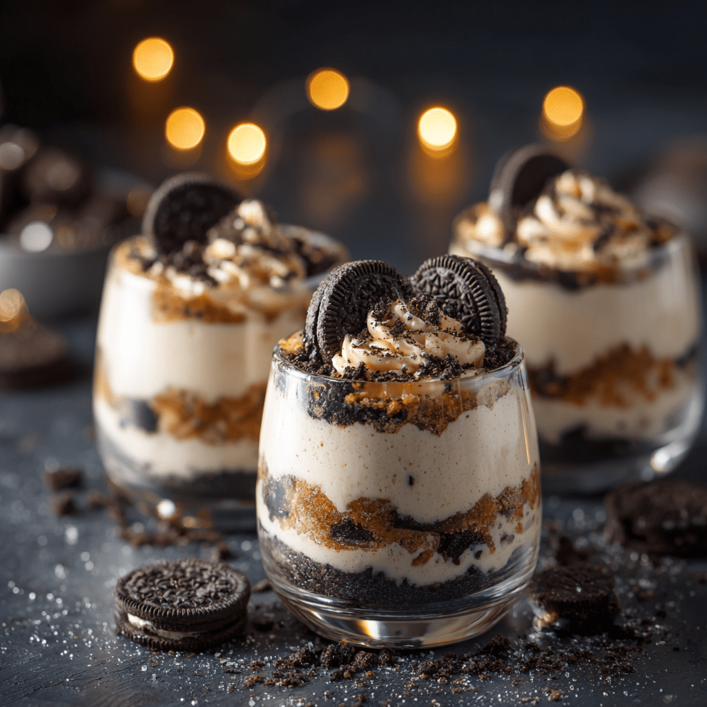 No-Bake Oreo Cheesecake Cups Recipe - Recipe Image