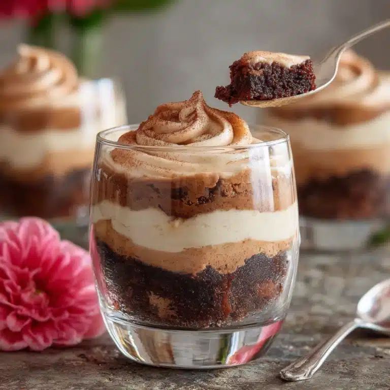 Tiramisu Brownie Parfait Recipe
