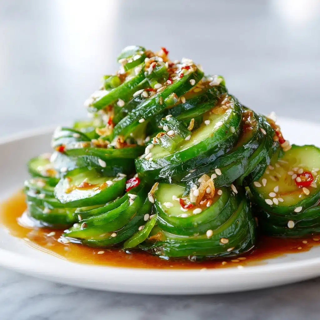 Easy & Quick Spicy Asian Cucumber Salad Recipe - Recipe Image