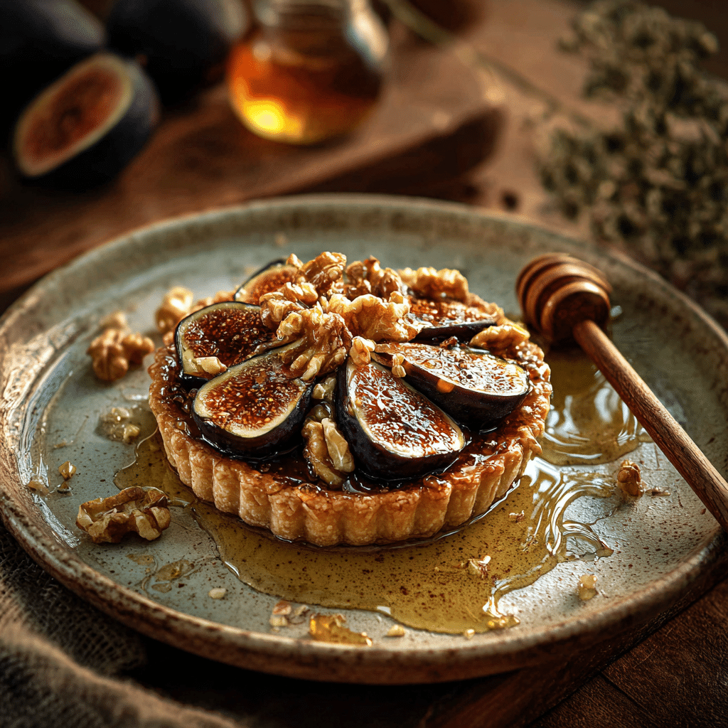 Caramelized Fig & Walnut Tart Recipe