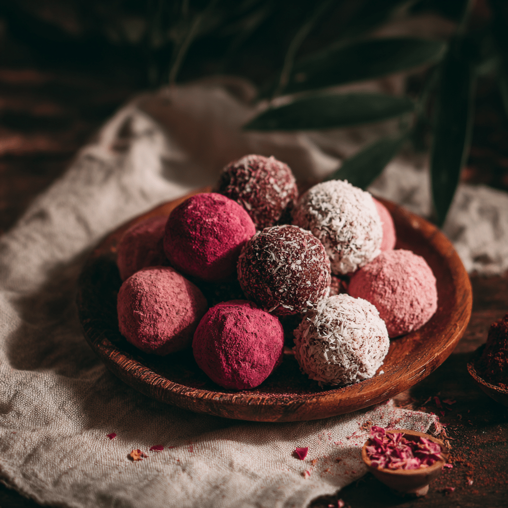 Coconut Flour Bliss Balls (vegan & grain-free) Recipe - Recipe Image