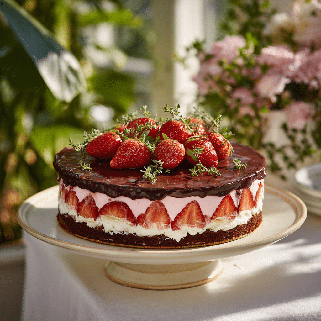 Strawberry Chocolate Torte (vegan & gluten-free) Recipe - Recipe Image
