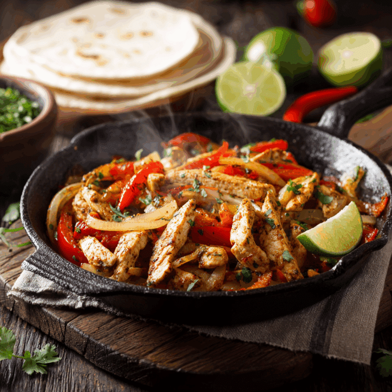 Easy Chicken Fajitas Recipe