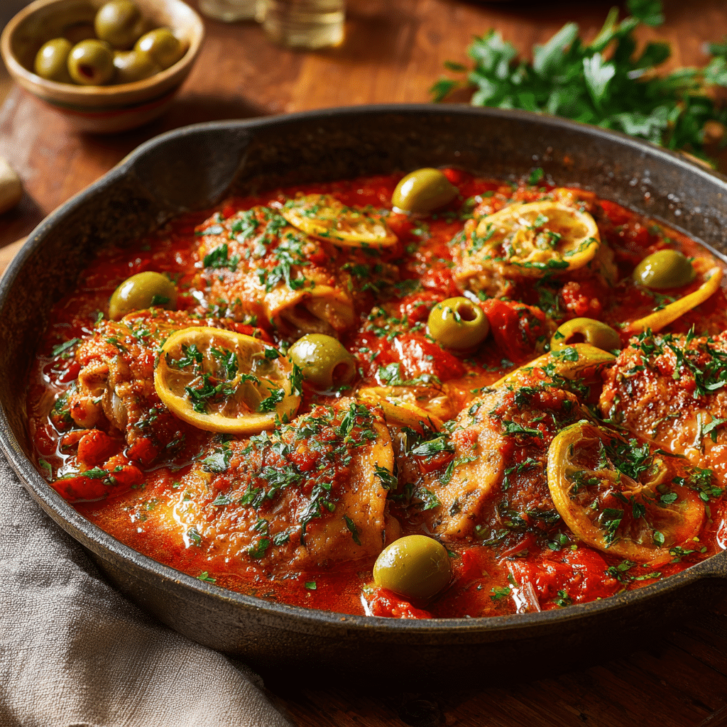 Mediterranean Chicken with Olives Recipe - Recipe Image