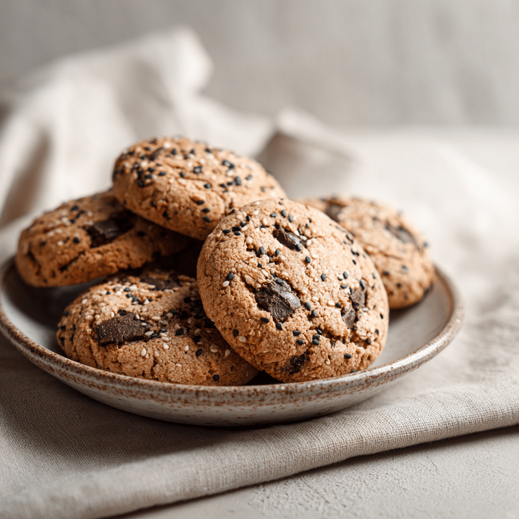Tahini Chocolate Chunk Cookies - Recipe Image