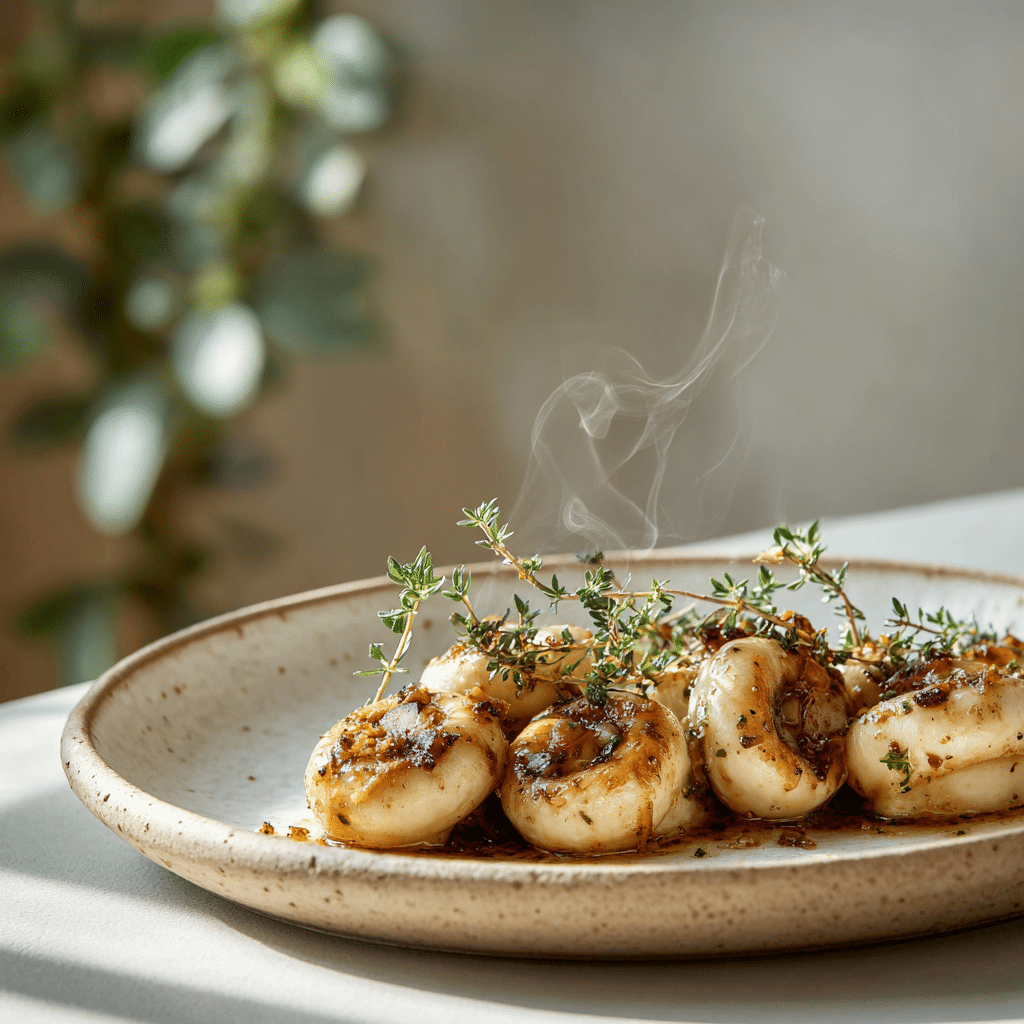Garlic Butter Mushroom Bites Recipe - Recipe Image